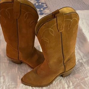 Suede women’s cowboy boots